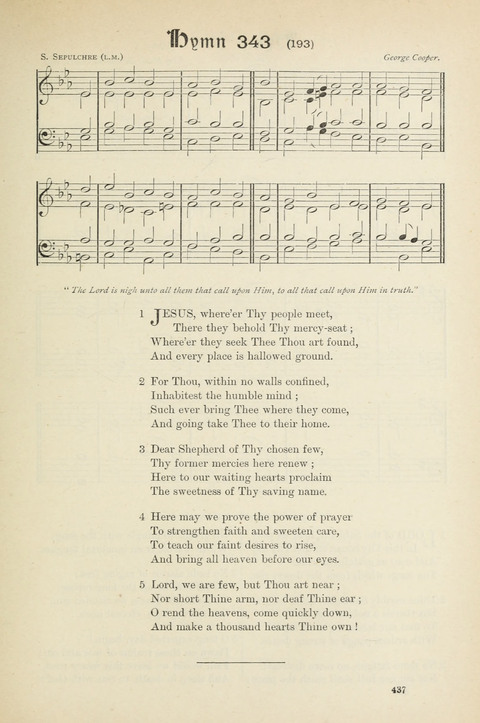 The Scottish Hymnal: (Appendix incorporated) with tunes for use in churches page 439
