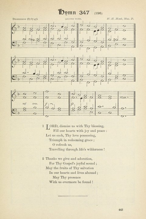 The Scottish Hymnal: (Appendix incorporated) with tunes for use in churches page 445
