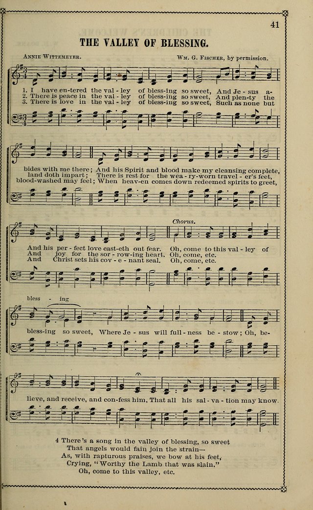 Sparkling Jewels for the Sunday School: a new collection of choice music page 41