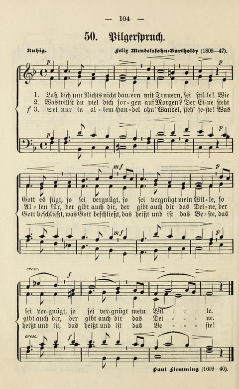 Sammlung Kirchlicher Lieder: für den Gemischten Chor. Liederbuch für Kirche, Schule und Haus page 104