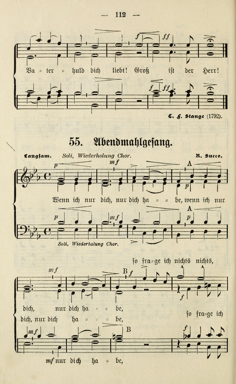 Sammlung Kirchlicher Lieder: für den Gemischten Chor. Liederbuch für Kirche, Schule und Haus page 112