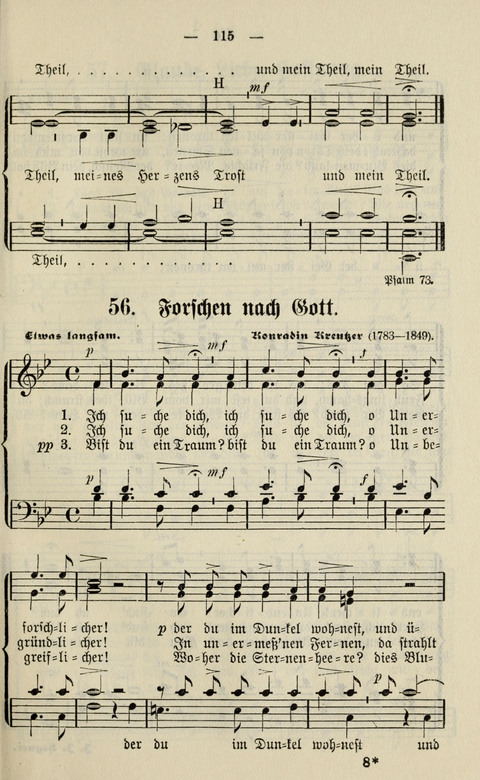 Sammlung Kirchlicher Lieder: für den Gemischten Chor. Liederbuch für Kirche, Schule und Haus page 115