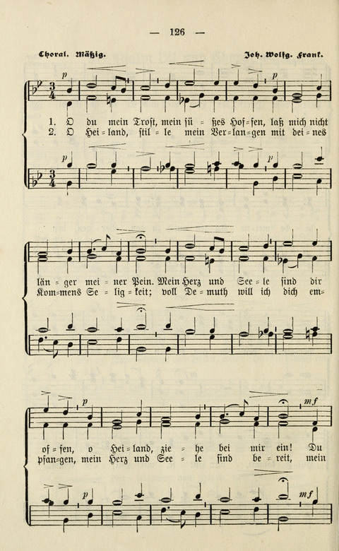 Sammlung Kirchlicher Lieder: für den Gemischten Chor. Liederbuch für Kirche, Schule und Haus page 126