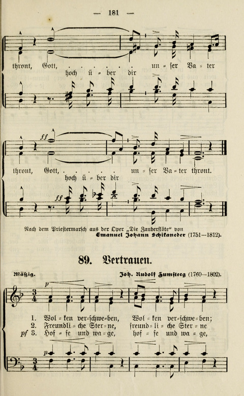 Sammlung Kirchlicher Lieder: für den Gemischten Chor. Liederbuch für Kirche, Schule und Haus page 181