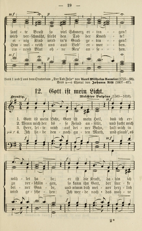 Sammlung Kirchlicher Lieder: für den Gemischten Chor. Liederbuch für Kirche, Schule und Haus page 19