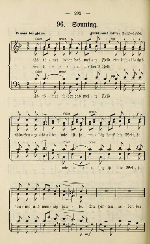 Sammlung Kirchlicher Lieder: für den Gemischten Chor. Liederbuch für Kirche, Schule und Haus page 202
