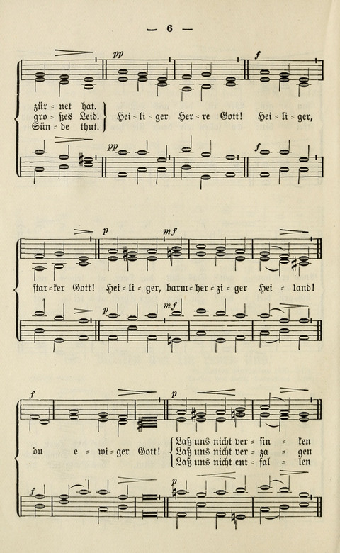 Sammlung Kirchlicher Lieder: für den Gemischten Chor. Liederbuch für Kirche, Schule und Haus page 6