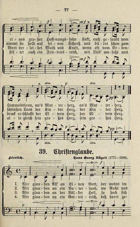 Sammlung Kirchlicher Lieder: für den Gemischten Chor. Liederbuch für Kirche, Schule und Haus page 77