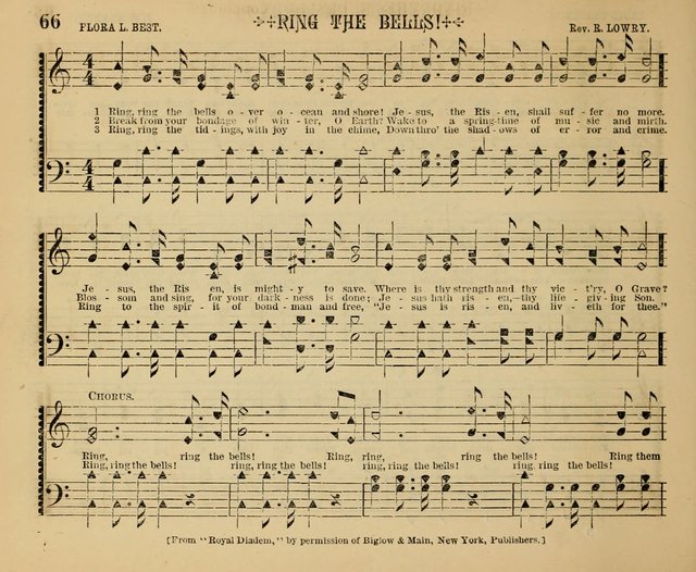 The Shining Light: a varied collection of sacred songs for Sabbath-schools, social meetings and the home circle page 66