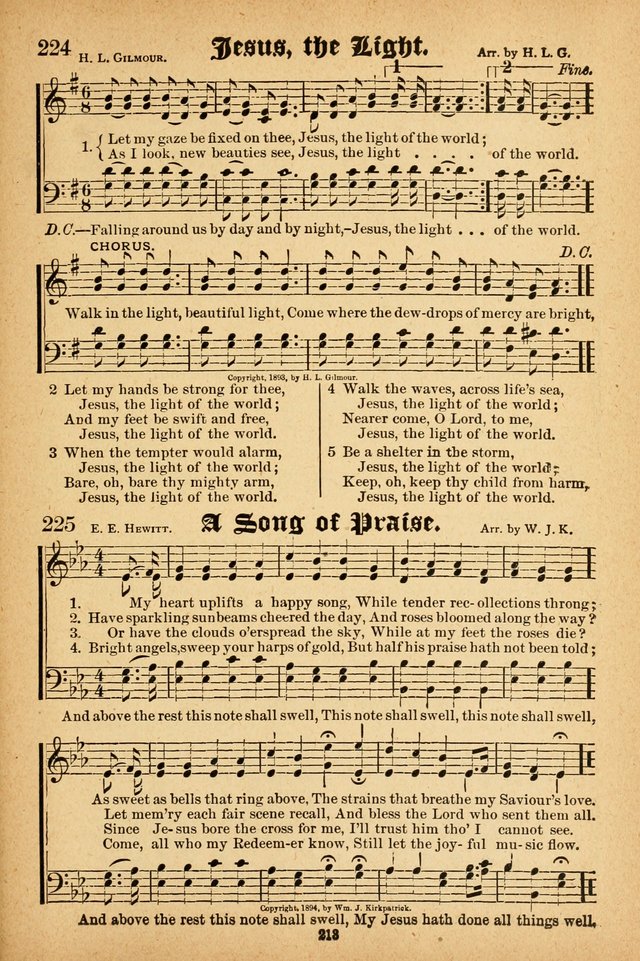 Songs of Love and Praise No. 3: For use in Meetings for Christian Worship of Work page 212
