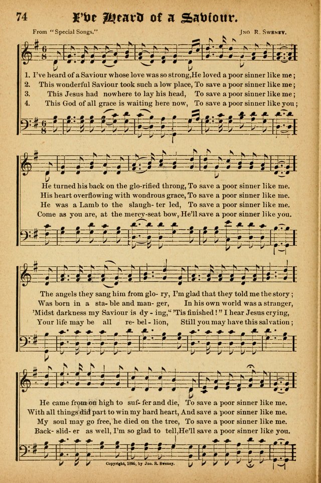 Songs of Love and Praise No. 3: For use in Meetings for Christian Worship of Work page 73
