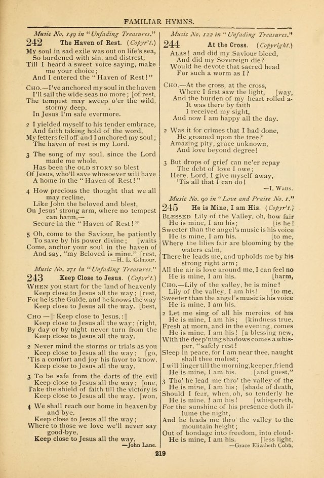 Songs of Love and Praise No. 5: for use in meetings for Christian worship or work page 207