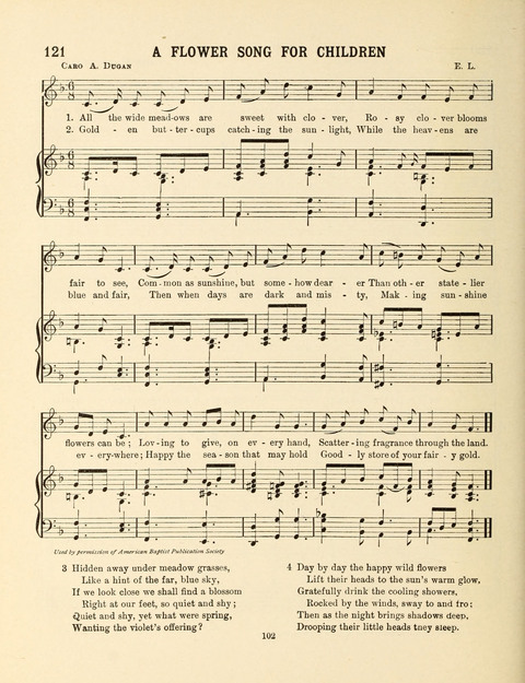 Songs for Little People: for use in the Sunday-School, the Kindergarten and the Home page 102