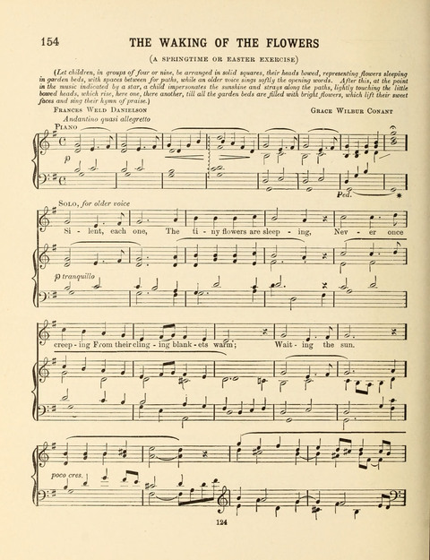 Songs for Little People: for use in the Sunday-School, the Kindergarten and the Home page 124