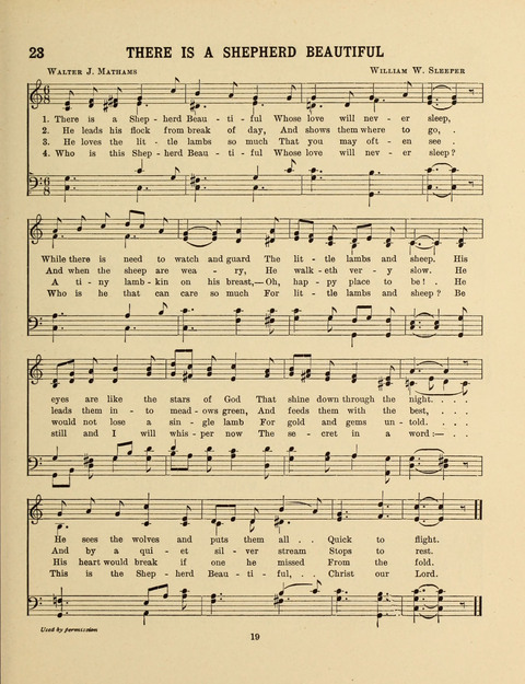 Songs for Little People: for use in the Sunday-School, the Kindergarten and the Home page 19