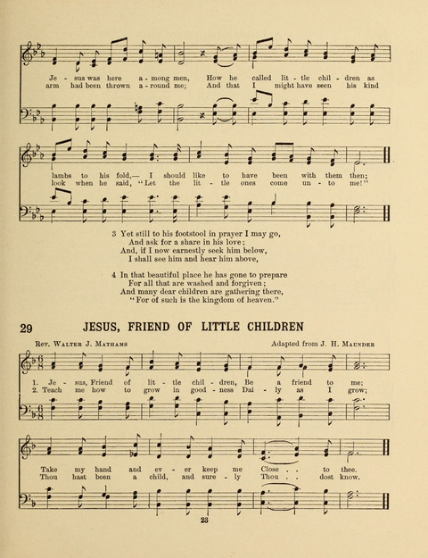 Songs for Little People: for use in the Sunday-School, the Kindergarten and the Home page 23