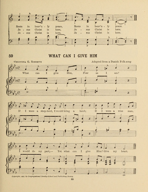 Songs for Little People: for use in the Sunday-School, the Kindergarten and the Home page 45