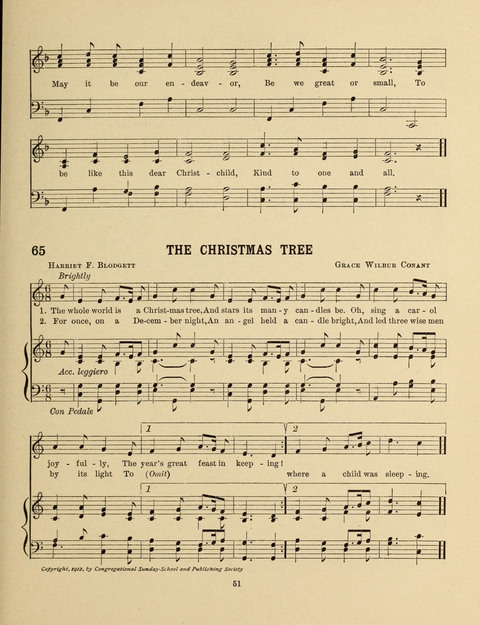 Songs for Little People: for use in the Sunday-School, the Kindergarten and the Home page 51