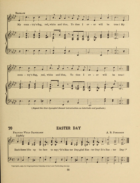 Songs for Little People: for use in the Sunday-School, the Kindergarten and the Home page 55