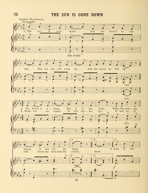 Songs for Little People: for use in the Sunday-School, the Kindergarten and the Home page 58