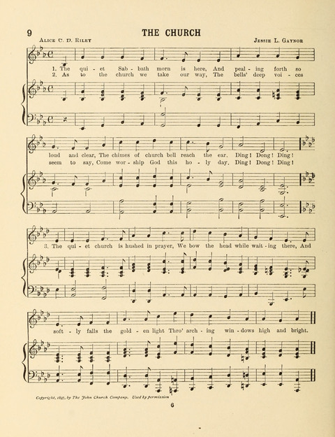 Songs for Little People: for use in the Sunday-School, the Kindergarten and the Home page 6