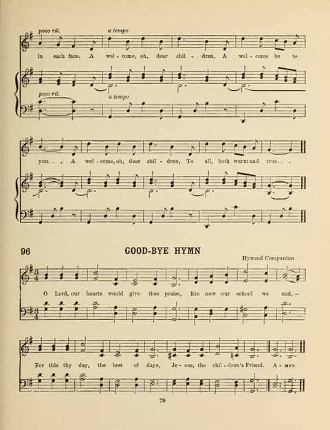 Songs for Little People: for use in the Sunday-School, the Kindergarten and the Home page 79