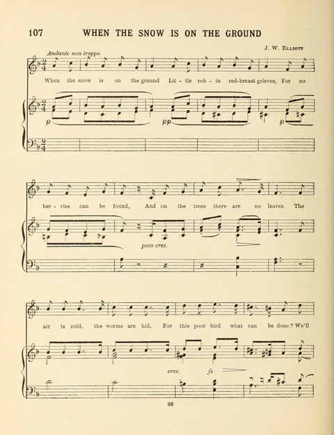 Songs for Little People: for use in the Sunday-School, the Kindergarten and the Home page 88