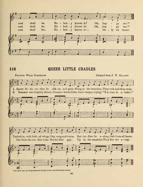 Songs for Little People: for use in the Sunday-School, the Kindergarten and the Home page 99