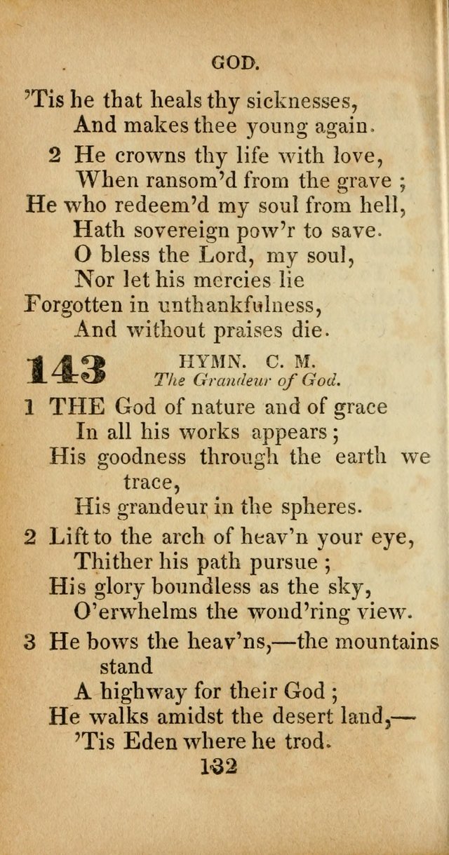 Sacred lyrics, or Select hymns: particularly adapted to revivals of religion, and intended as a supplement to Watts.  page 132