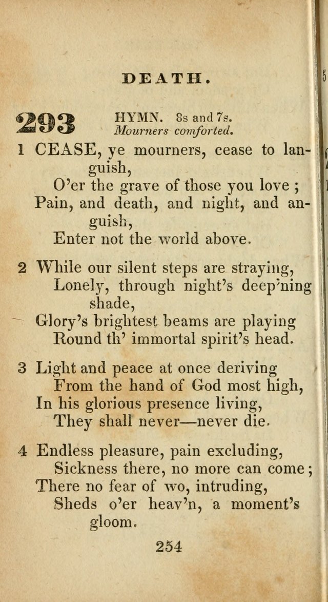 Sacred lyrics, or Select hymns: particularly adapted to revivals of religion, and intended as a supplement to Watts.  page 254