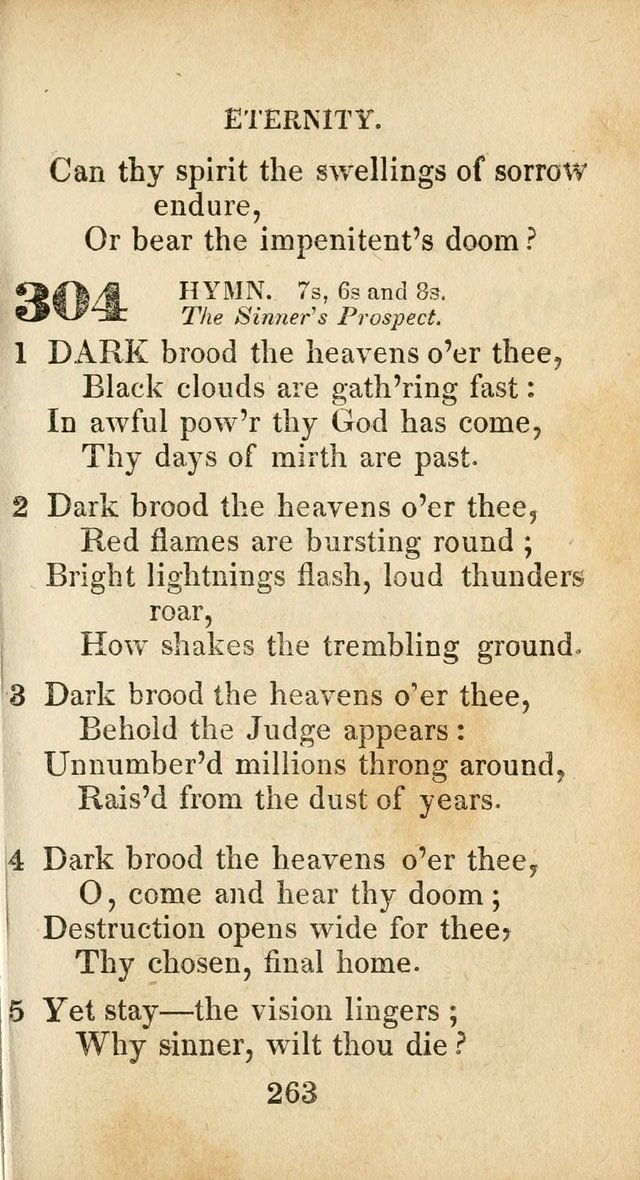Sacred lyrics, or Select hymns: particularly adapted to revivals of religion, and intended as a supplement to Watts.  page 263