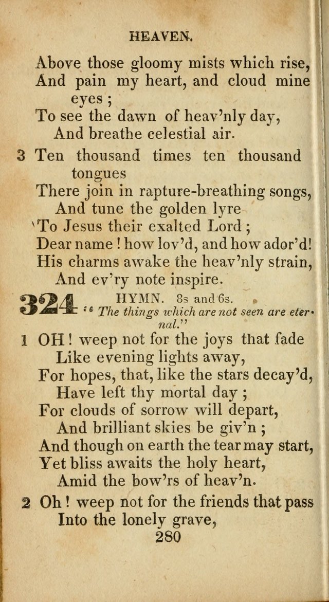 Sacred lyrics, or Select hymns: particularly adapted to revivals of religion, and intended as a supplement to Watts.  page 280