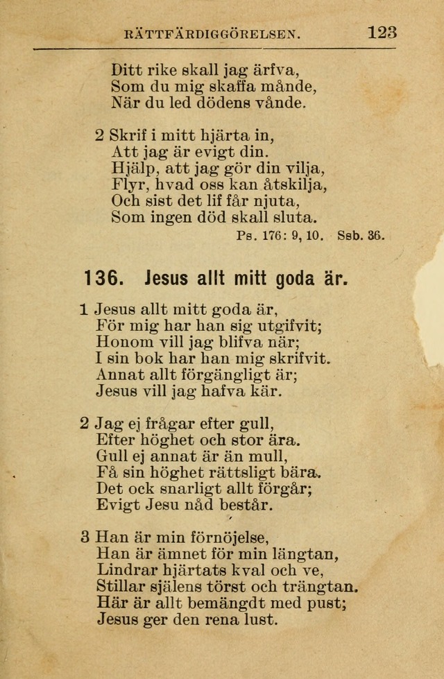 Söndagsskolbok: innehållande liturgi och sånger för söndagsskolan (Omarbetad uppl.) page 125