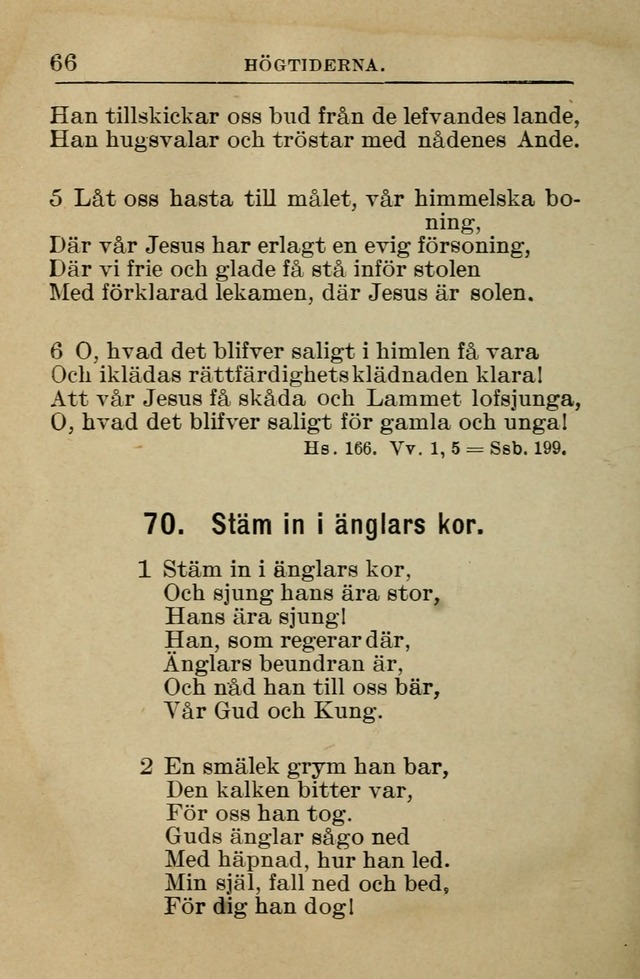 Söndagsskolbok: innehållande liturgi och sånger för söndagsskolan (Omarbetad uppl.) page 66