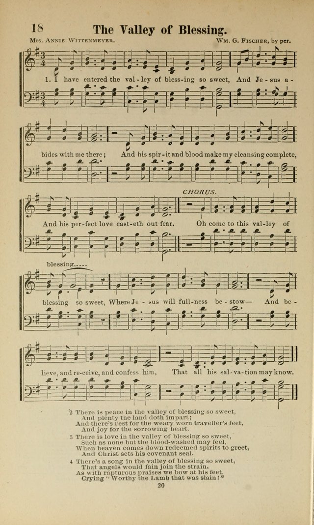 Sacred Melodies Nos.1 and 2 combined: As used by Evangelist H. W. Brown and others, in Gospel Meetings and other religious services page 20