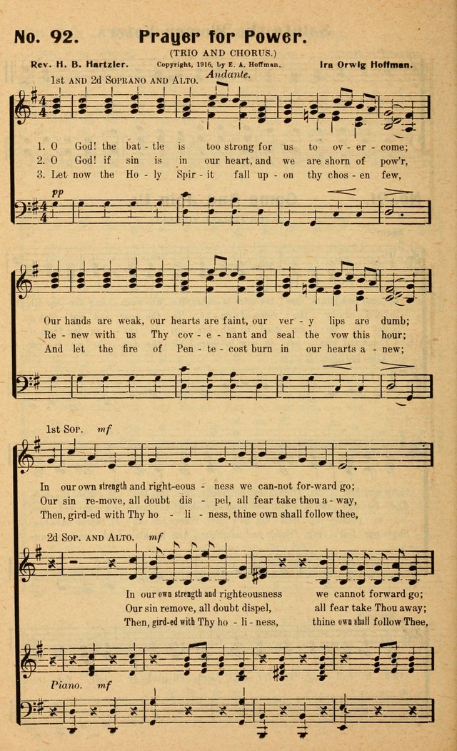 Songs of the New Crusade: a collection of stirring twentieth century temperance songs page 92