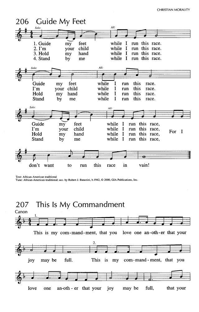 Singing Our Faith: a hymnal for young Catholics page 118
