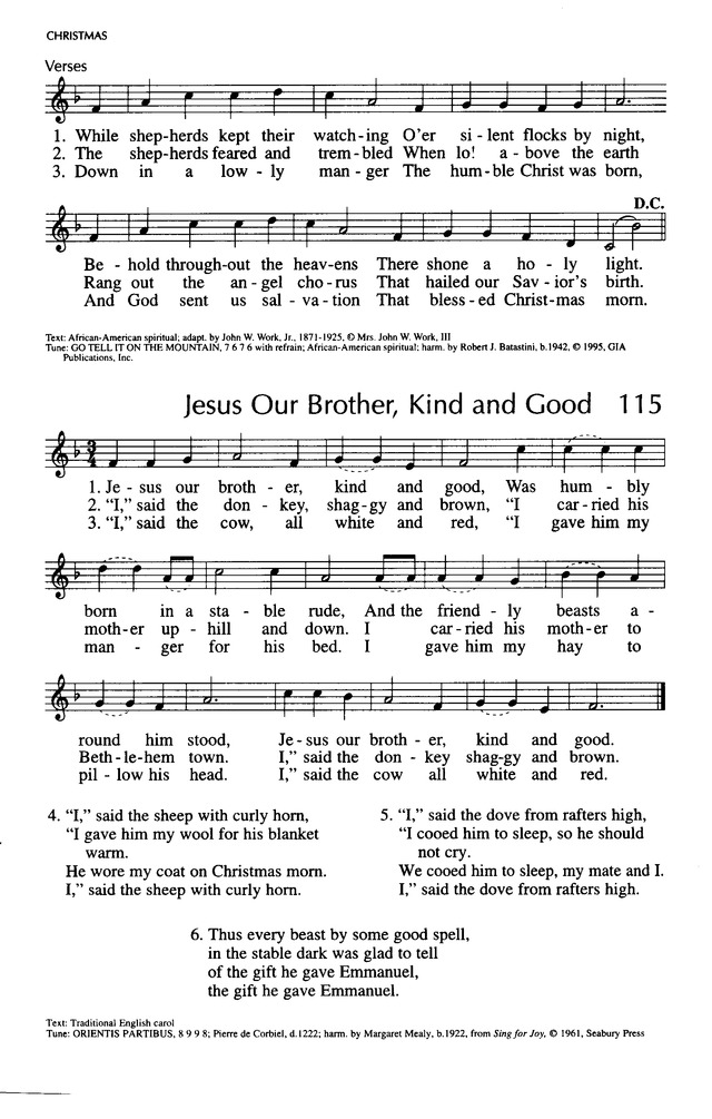 Singing Our Faith: a hymnal for young Catholics page 43