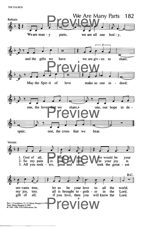 Singing Our Faith: a hymnal for young Catholics page 95