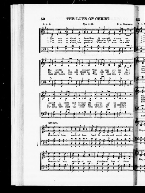 Sing Out the Glad News: a collection of Sacred Songs, used in Evangelistic Work by the Whyte Brothers page 52
