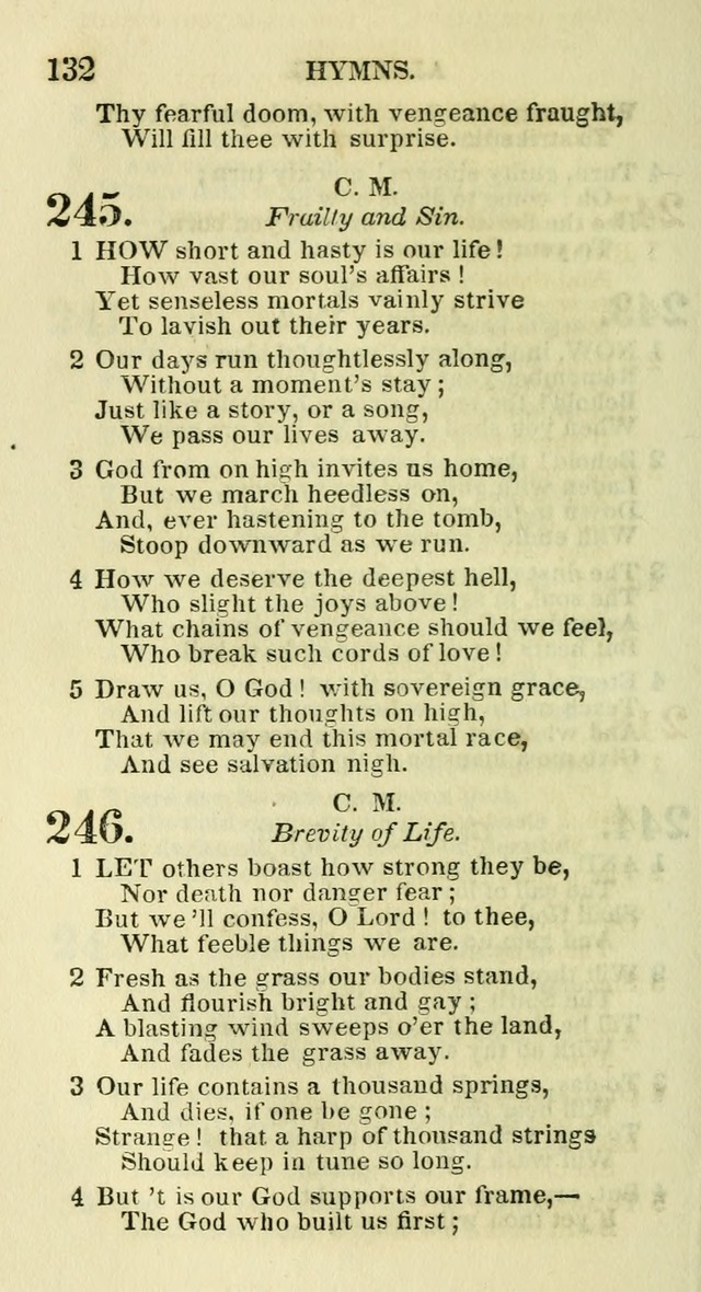 Social Psalmist: or hymns, selected for the private use and social meetings of evangelical Christians page 136