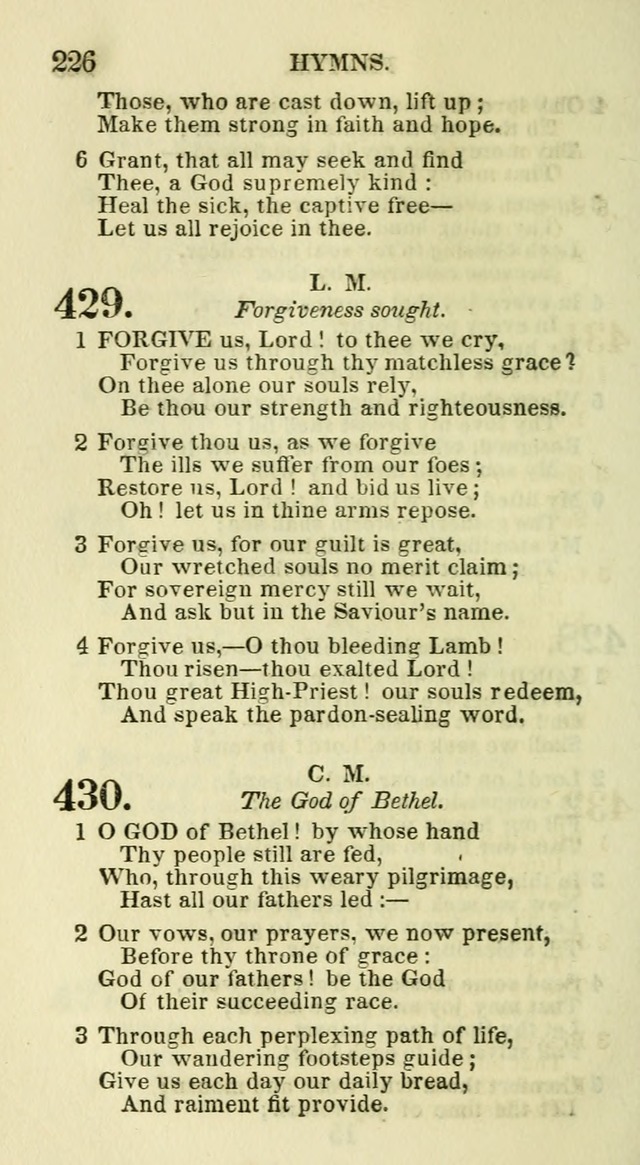 Social Psalmist: or hymns, selected for the private use and social meetings of evangelical Christians page 232