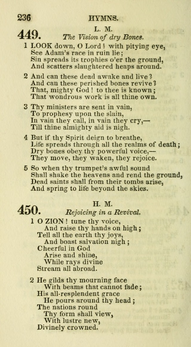 Social Psalmist: or hymns, selected for the private use and social meetings of evangelical Christians page 244
