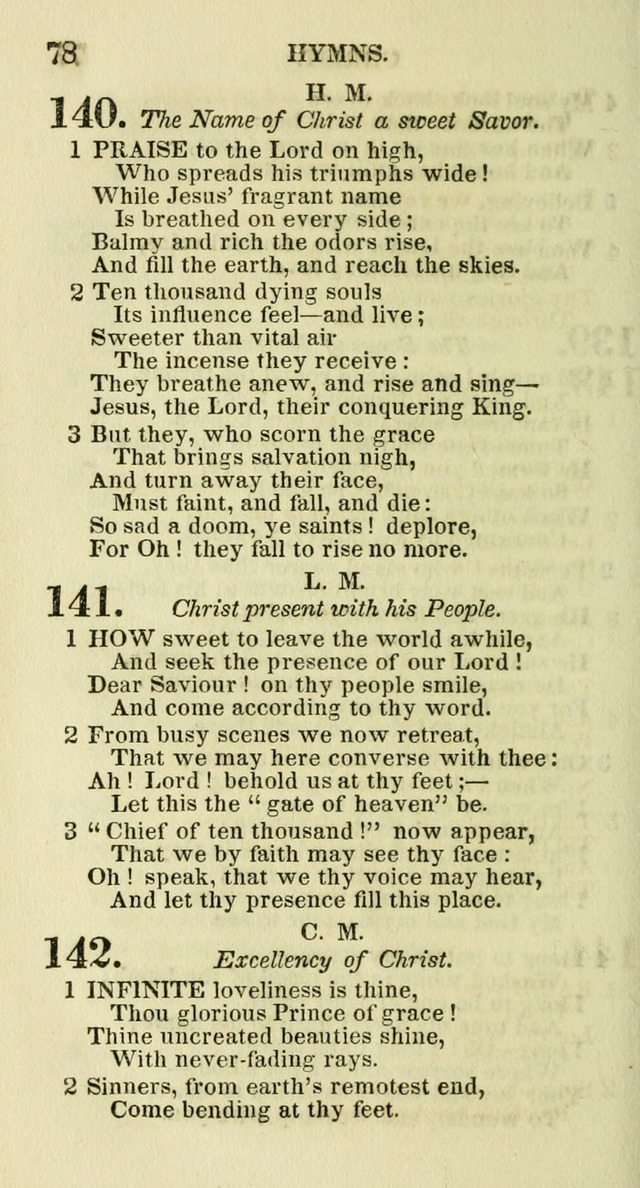 Social Psalmist: or hymns, selected for the private use and social meetings of evangelical Christians page 80