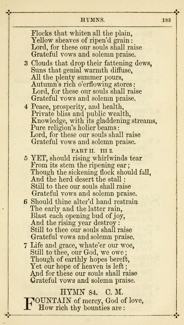 Selections from the Psalms of David in Metre: with hymns suited to the feasts and fasts of the church, and other occasions of public worship page 185