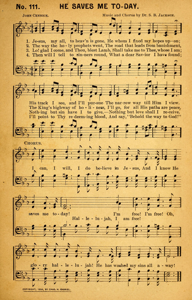 Songs of the Pentecost for the Forward Gospel Movement page 109