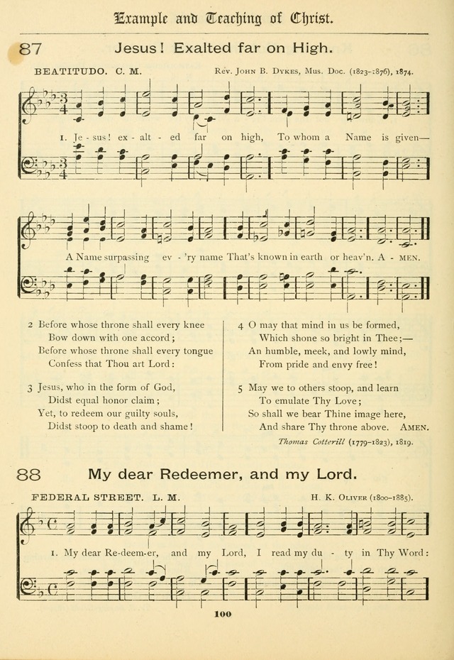 School and Parish Hymnal: with tunes page 101
