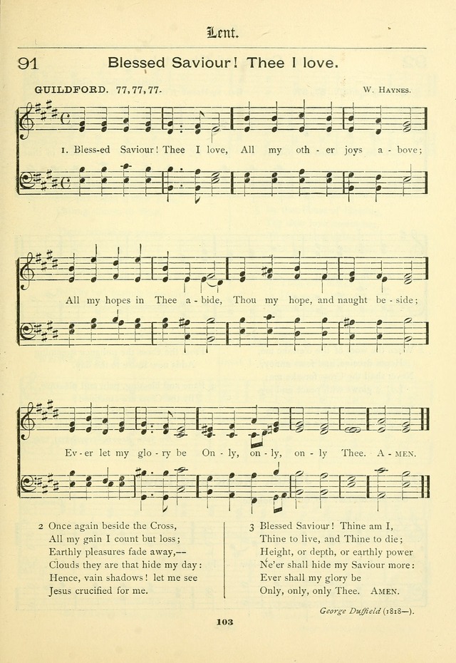 School and Parish Hymnal: with tunes page 104