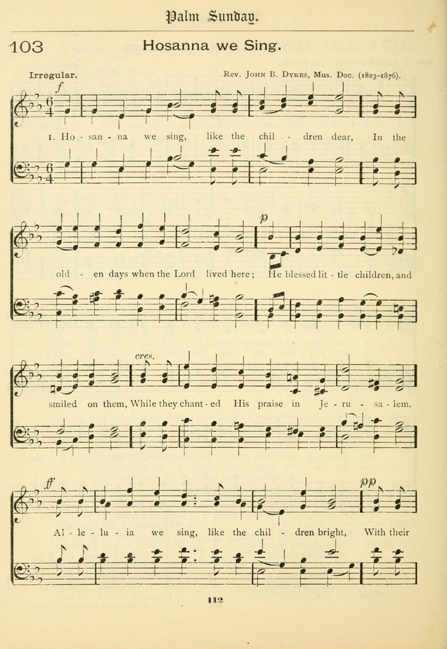 School and Parish Hymnal: with tunes page 113