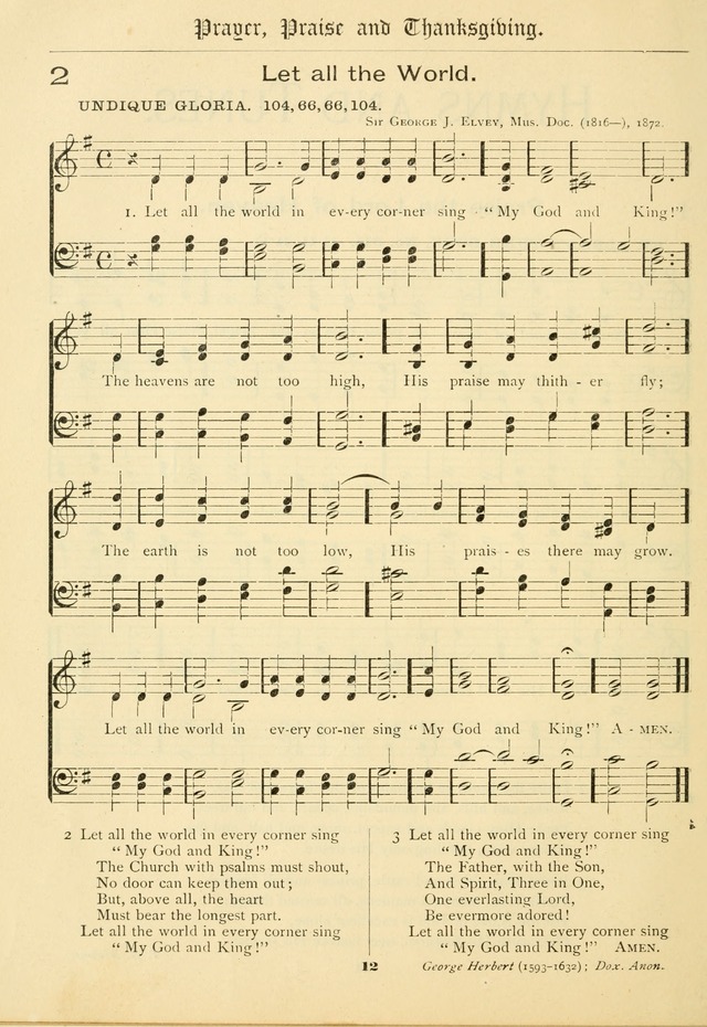 School and Parish Hymnal: with tunes page 13